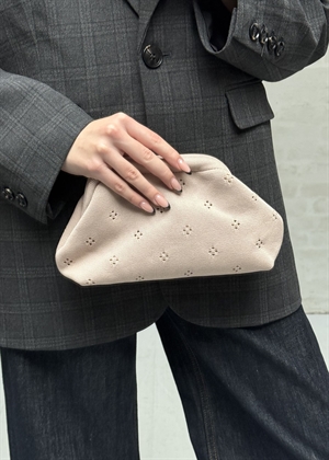 Small fleur clutch Oyster Pink Pico 